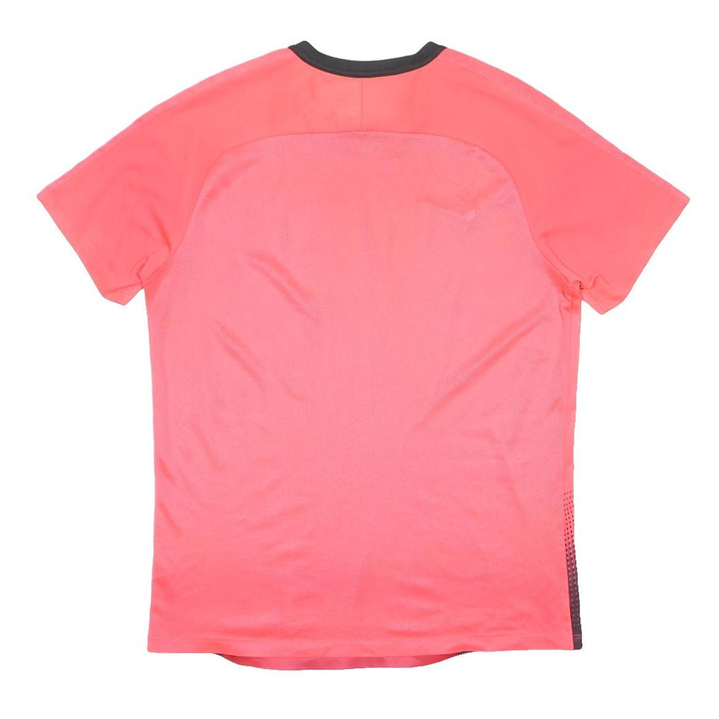 NIKE Mens Red & Black Graphic T-Shirt L Short Sleeve Crew Neck Sportswear