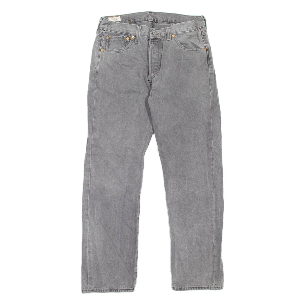 LEVI'S 501 BIG E Jeans Mens Grey Regular Straight W31 L30