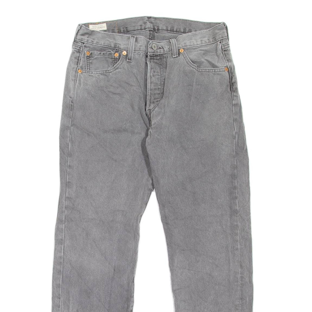 LEVI'S 501 BIG E Jeans Mens Grey Regular Straight W31 L30