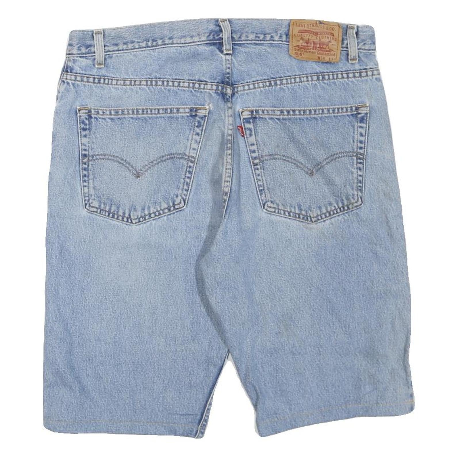 LEVI'S Mens Denim Blue Casual Shorts L W38 Classic Cotton Blend