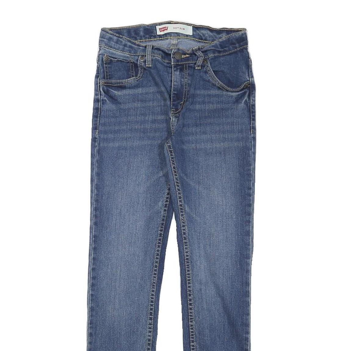 LEVI'S Womens Jeans Blue Slim Skinny Denim Medium W23 L25 Zip Closure