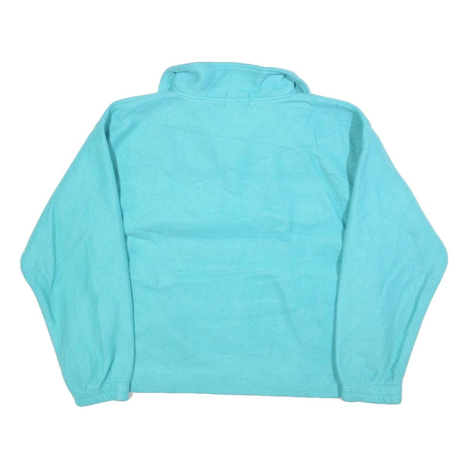 PRIMROSE Womens Blue Plain Pullover Jumper Crew Neck M Polyester Comfort