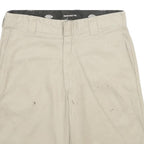 DICKIES Mens Shorts Beige Relaxed L W34 Workwear Polyester Blend