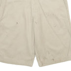 DICKIES Mens Shorts Beige Relaxed L W34 Workwear Polyester Blend