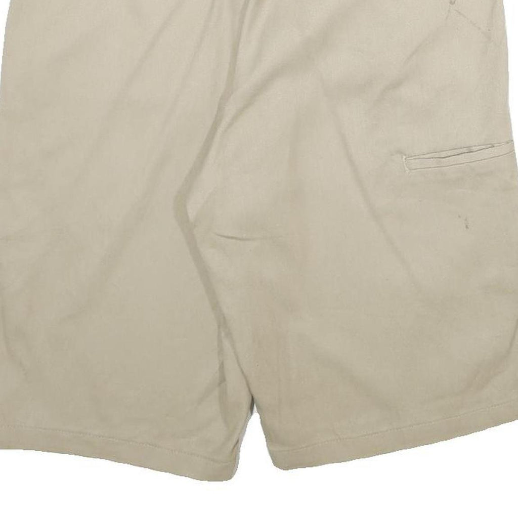 DICKIES Mens Shorts Beige Relaxed L W34 Workwear Polyester Blend