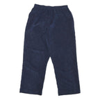 ALFRED DUNNER Womens Cotton Blend Navy Relaxed Straight Trousers W26 L26