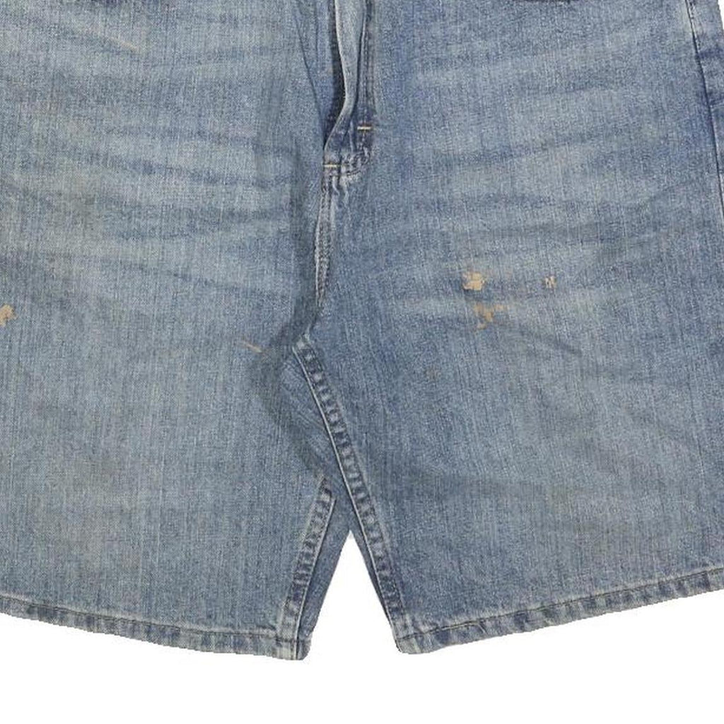 WRANGLER Mens Denim Blue Cotton Blend Casual Shorts M W33 Authentic Label