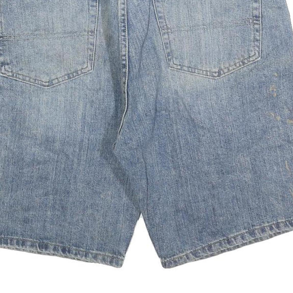 WRANGLER Mens Denim Blue Cotton Blend Casual Shorts M W33 Authentic Label