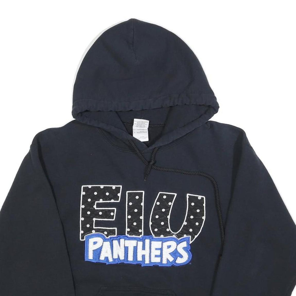 GILDAN Mens Black EIUPanthers Pullover Hoodie S Cotton Blend Casual