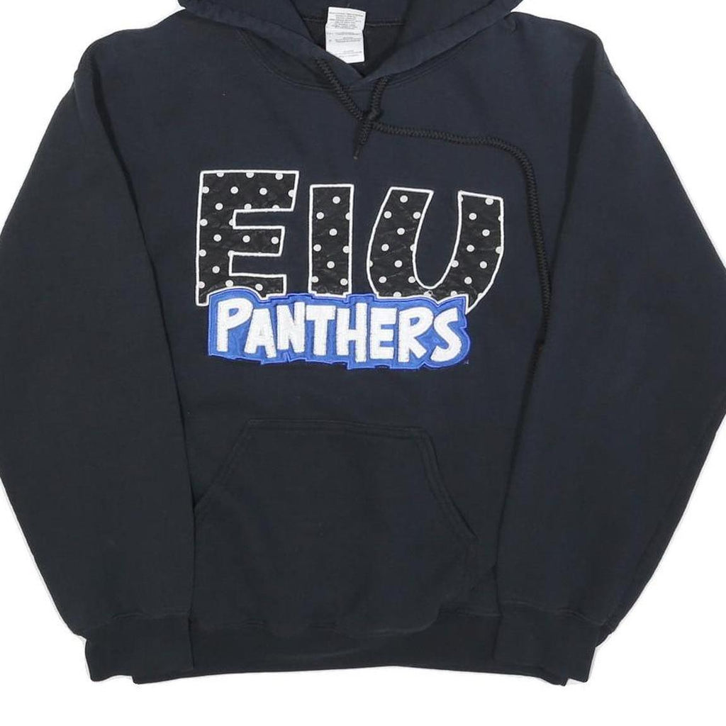 GILDAN Mens Black EIUPanthers Pullover Hoodie S Cotton Blend Casual