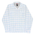 THE NORTH FACE Mens White & Blue Check Shirt S Lightweight Casual Outdoor