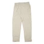 MAUL SPORT Womens Beige Regular Zip Closure Regular Fit Cargo Trousers W30 L30