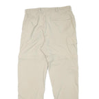 MAUL SPORT Womens Beige Regular Zip Closure Regular Fit Cargo Trousers W30 L30