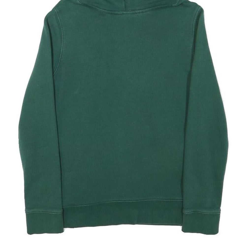 ADIDAS Womens Green Hoodie UK 6 Cotton Blend Pullover Classic Logo Sweatshirt