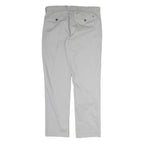 TOMMY HILFIGER Mens Cotton Beige Regular Straight Trousers W34 L31 Casual Wear