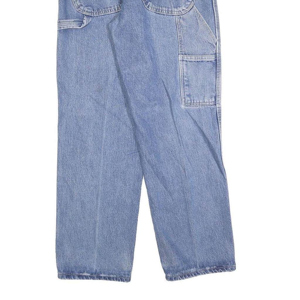 DICKIES Mens Jeans Blue Regular Straight Denim Medium W32 L30 Workwear