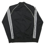 ADIDAS Mens Black & White Sports Track Jacket M Polyester Blend Zip Classic