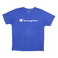 CHAMPION Mens Blue Graphic T-Shirt M Short Sleeve Crew Neck Cotton Blend