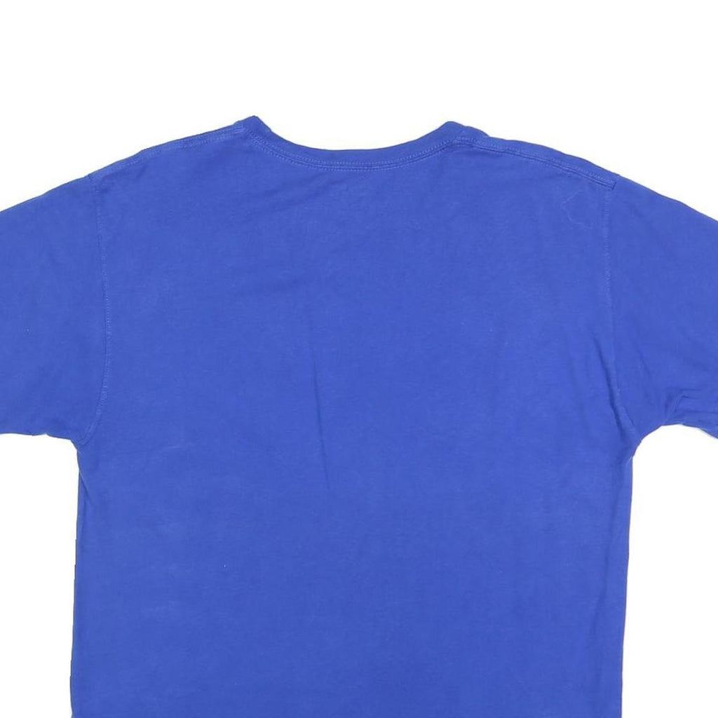 CHAMPION Mens Blue Graphic T-Shirt M Short Sleeve Crew Neck Cotton Blend