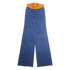 Womens Jeans Blue Regular Wide-Leg W24 L36