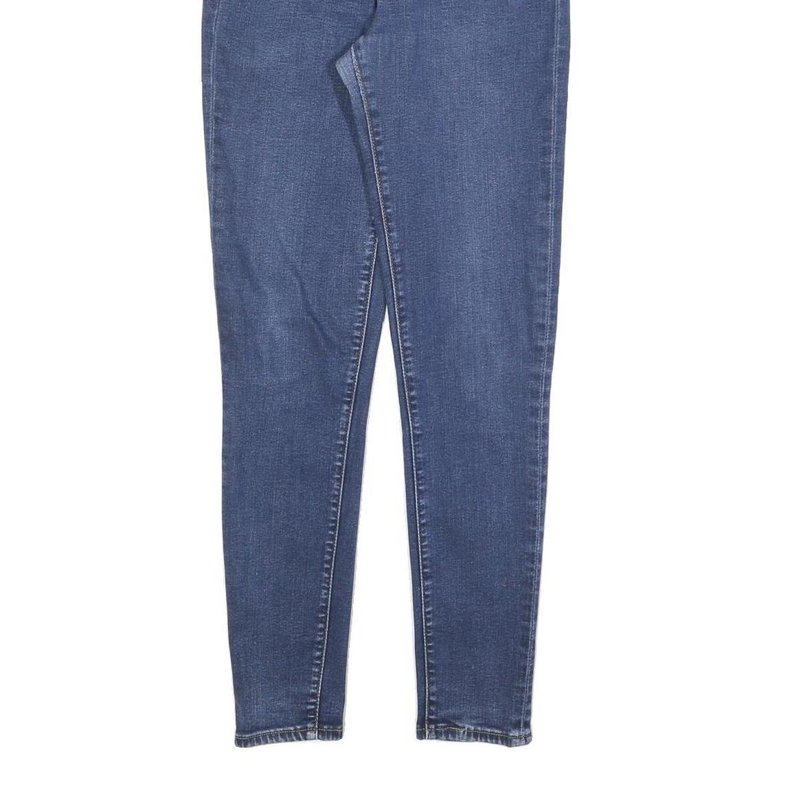 LEVI'S 721 Womens Jeans Blue Slim Skinny Denim Medium W26 L28 Stretch Zip