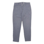 LEVI'S Womens Jeans Grey Regular Skinny Denim Light W27 L26 Zip Cotton Blend