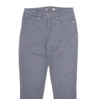 LEVI'S Womens Jeans Grey Regular Skinny Denim Light W27 L26 Zip Cotton Blend