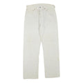 LEVI'S 501 Mens Regular White Jeans Denim Cotton Blend Button W30 L28 Classic