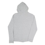 LONSDALE Womens Grey Hoodie L Zip Front Drawstring Hood Casual Sweatshirt