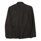 LAUREN RALPH LAUREN Womens Brown & Maroon Double Breasted Jacket S Cotton Blend