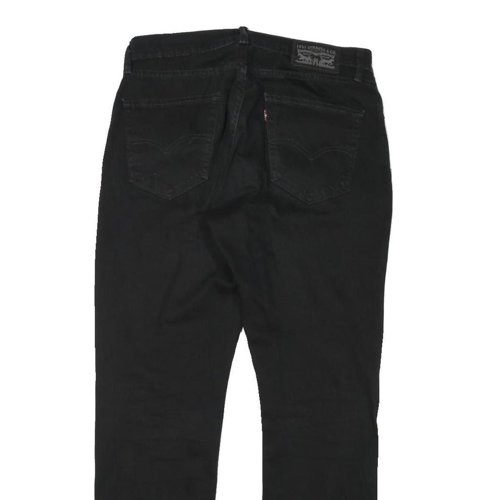 LEVI'S Mens Black Slim Jeans Denim W31 L30 Button Closure Stretch Blend