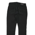 LEVI'S Mens Black Slim Jeans Denim W31 L30 Button Closure Stretch Blend