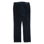 LAUREN RALPH LAUREN Womens Corduroy Trousers Black Slim Straight W30 L30