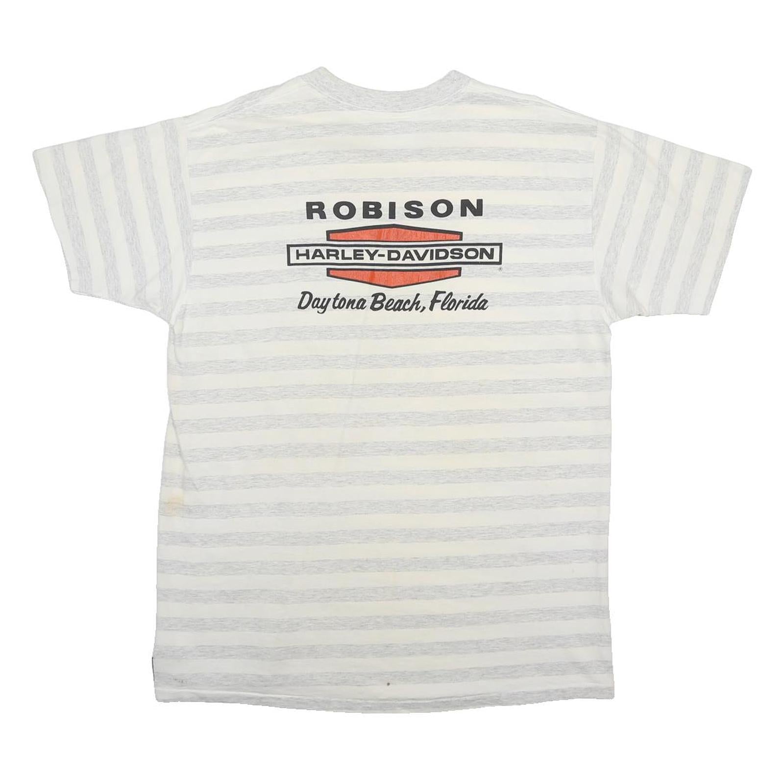 Vintage Tennessee River Gold 1992 Mens Grey Robison Harley-Davidson T-Shirt