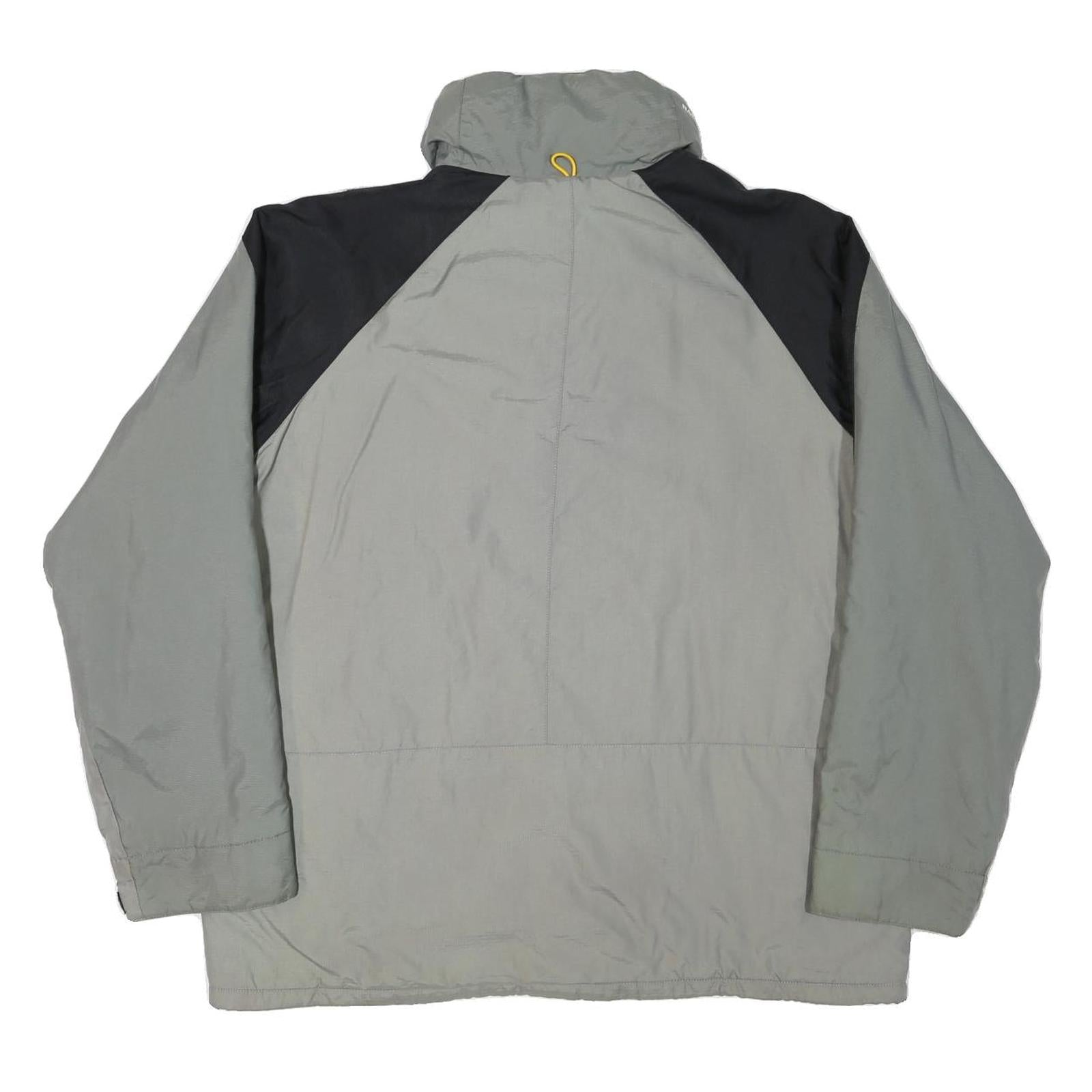 POLO RALPH LAUREN Mens Grey & Black Zip Up Jacket S Polyester Blend Casual