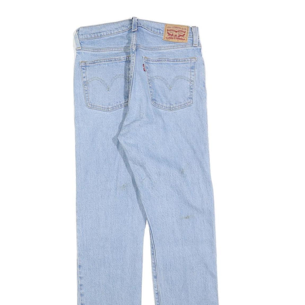 LEVI'S 501 Womens Jeans Light Blue Regular Straight Denim W27 L32 Cotton Blend
