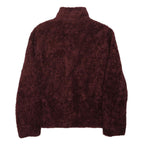 PENDLETON Womens Maroon Red Fleece Jacket M Polyester Zip Chest Pocket Warm