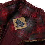 PENDLETON Womens Maroon Red Fleece Jacket M Polyester Zip Chest Pocket Warm
