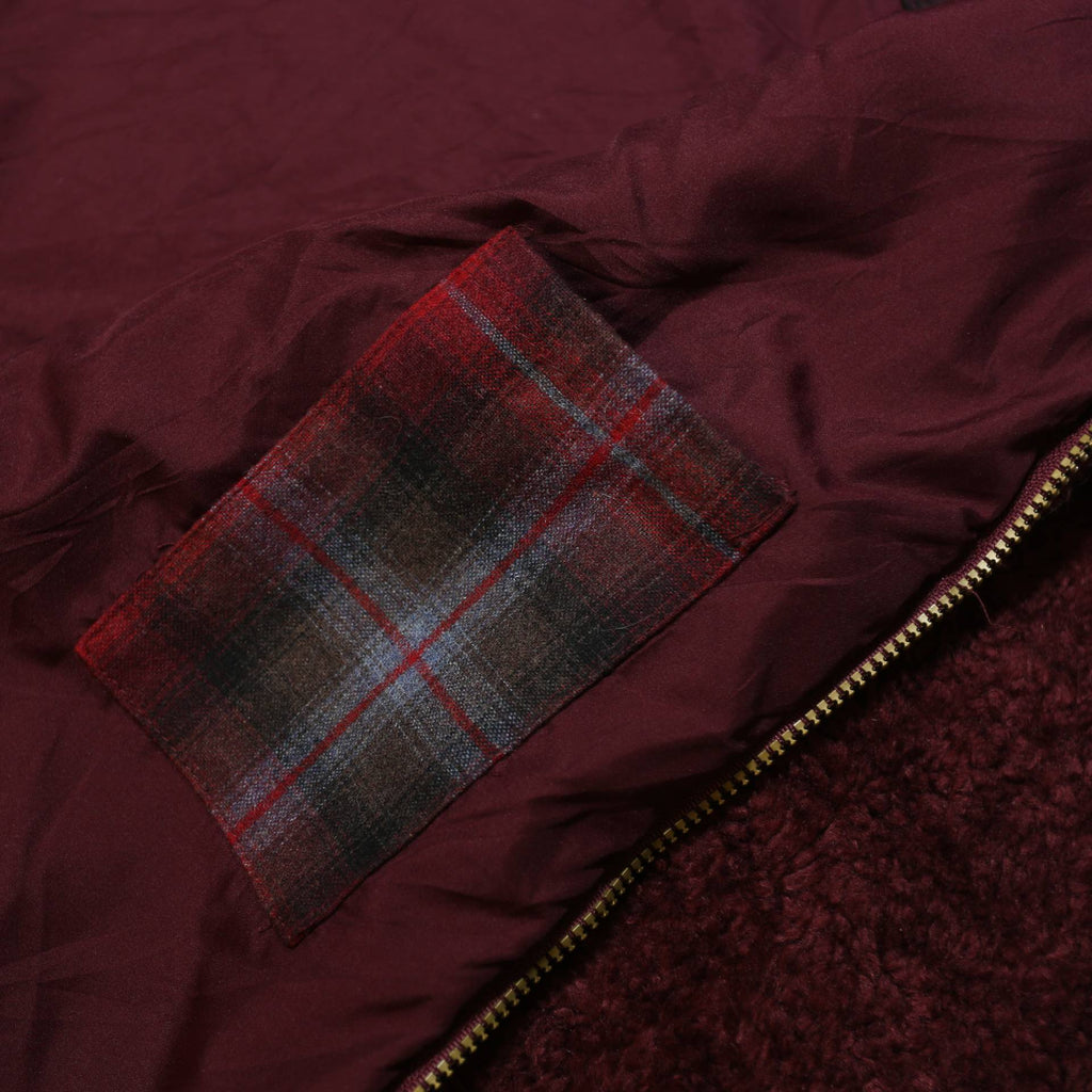 PENDLETON Womens Maroon Red Fleece Jacket M Polyester Zip Chest Pocket Warm