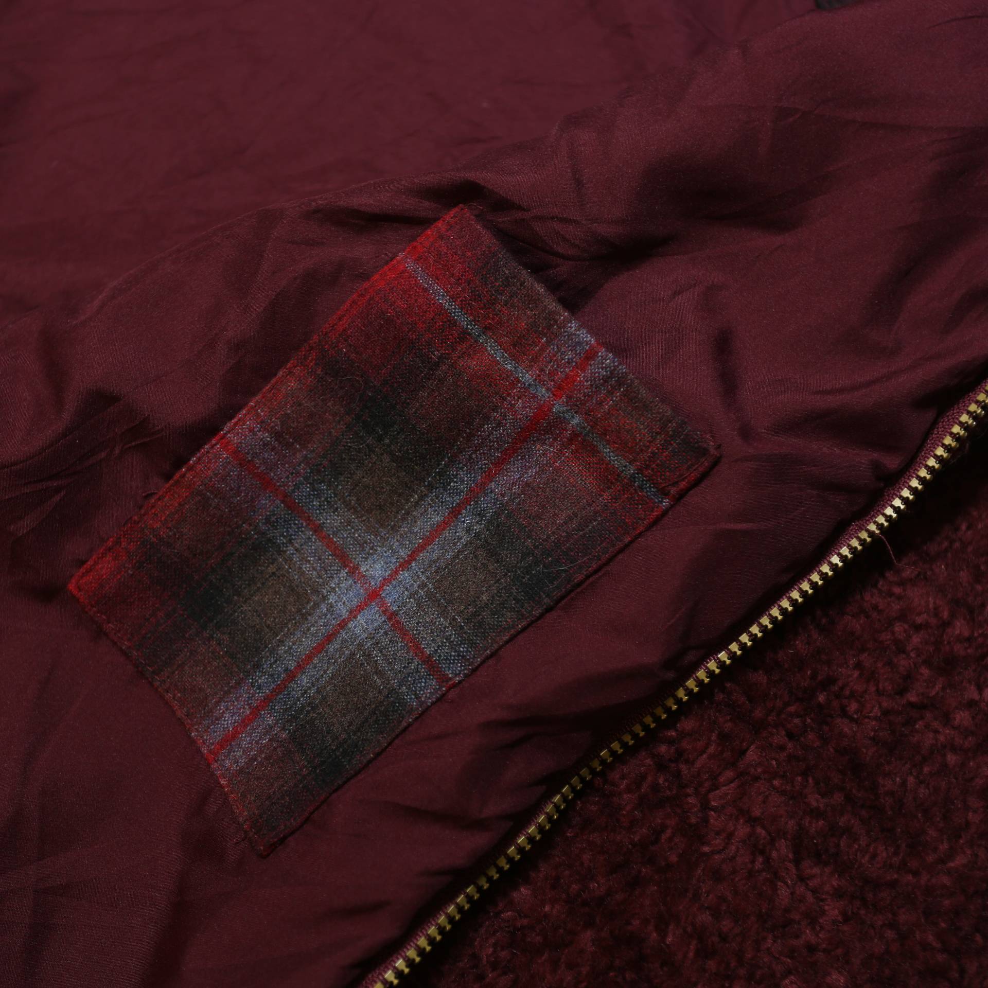 PENDLETON Womens Maroon Red Fleece Jacket M Polyester Zip Chest Pocket Warm