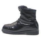 KANDAHAR Womens Leather Ankle Boots Black & Grey UK 5.5 Lace-Up Winter Warm