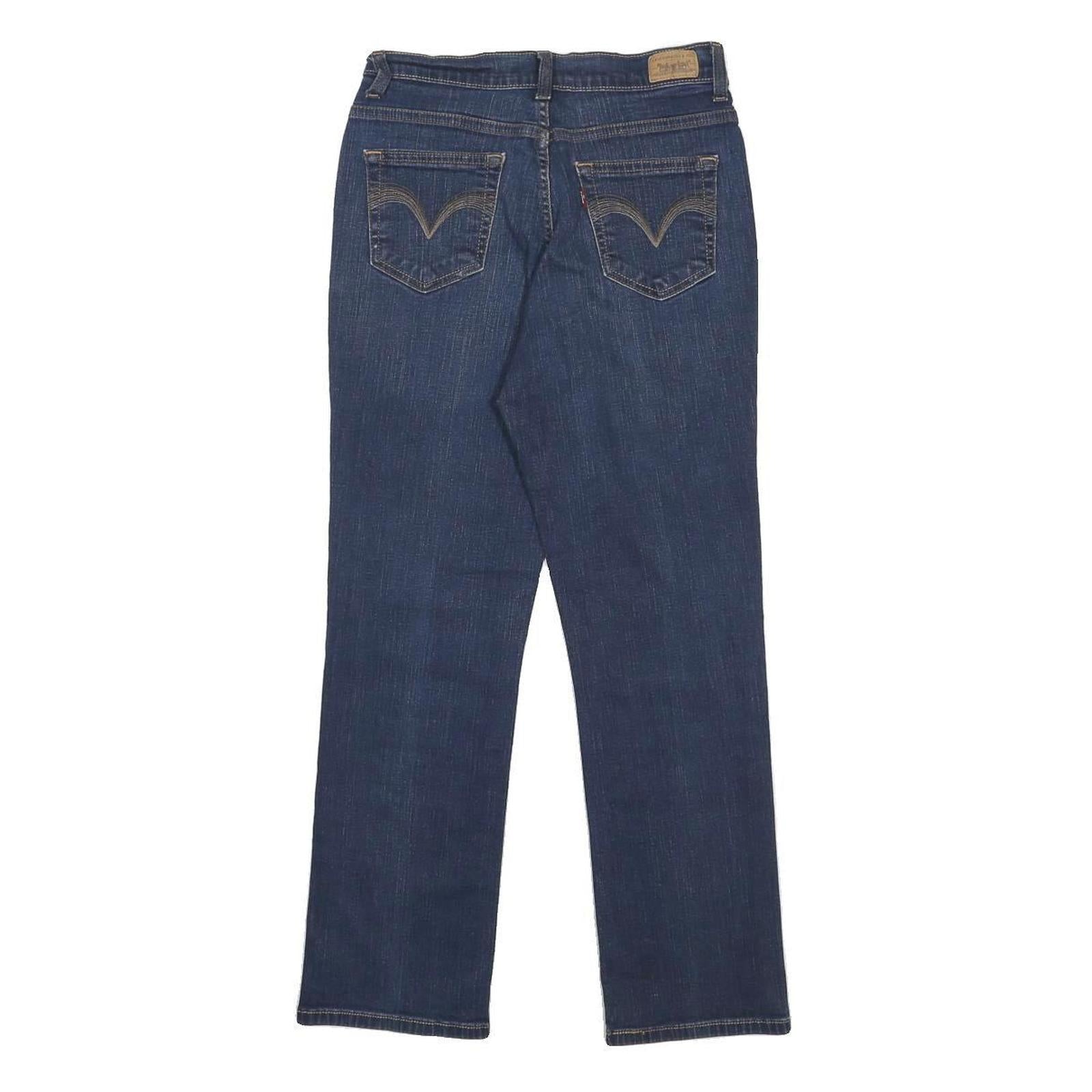 LEVI'S 512 Womens Jeans Blue Regular Straight Denim Medium W25 L26 Stylish