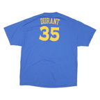 NBA Mens Blue Golden State Warriors Durant 35 Graphic T-Shirt 2XL Short Sleeve