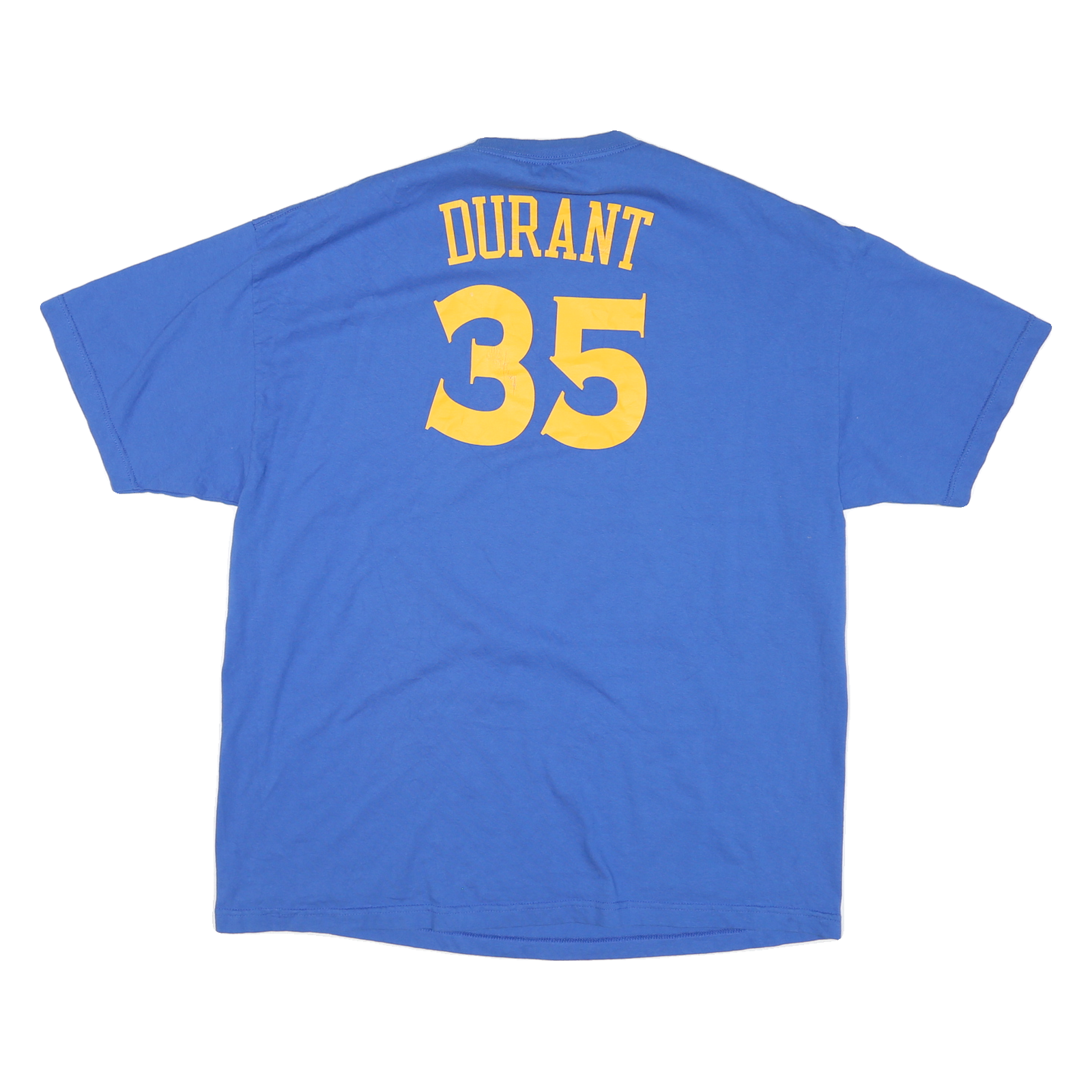 NBA Mens Blue Golden State Warriors Durant 35 Graphic T-Shirt 2XL Short Sleeve