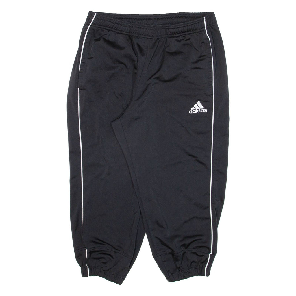 ADIDAS Womens Track Pants Black Tapered L W30 L20