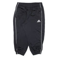 ADIDAS Womens Track Pants Black Tapered L W30 L20