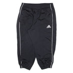 ADIDAS Womens Track Pants Black Tapered L W30 L20
