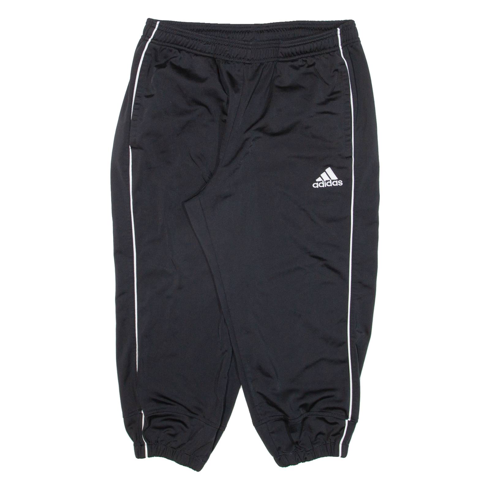 ADIDAS Womens Track Pants Black Tapered L W30 L20