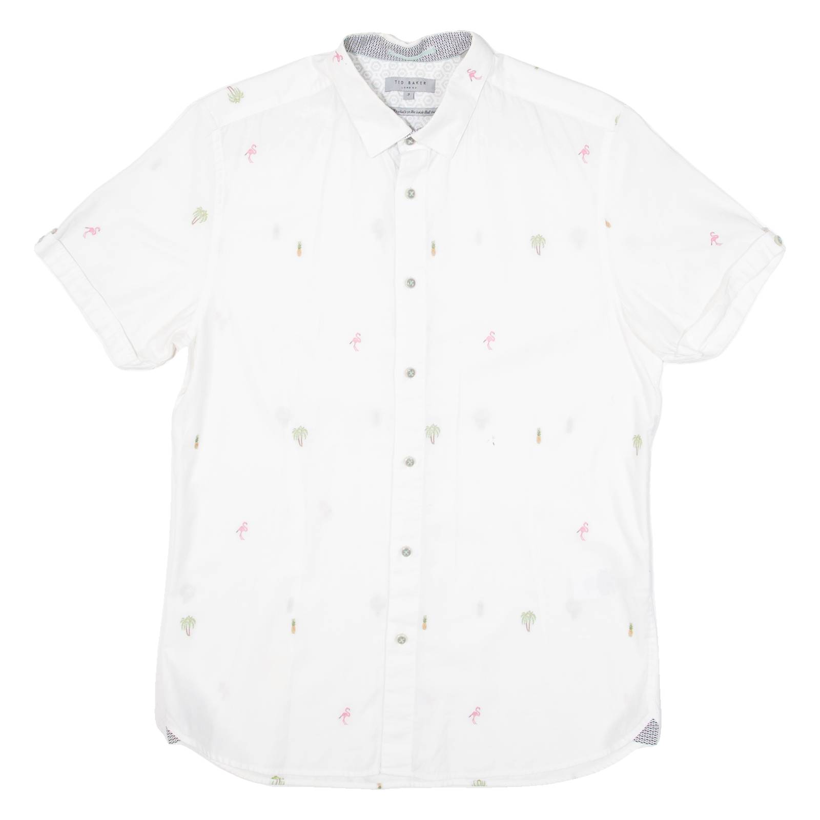 TED BAKER Mens Plain Shirt White S