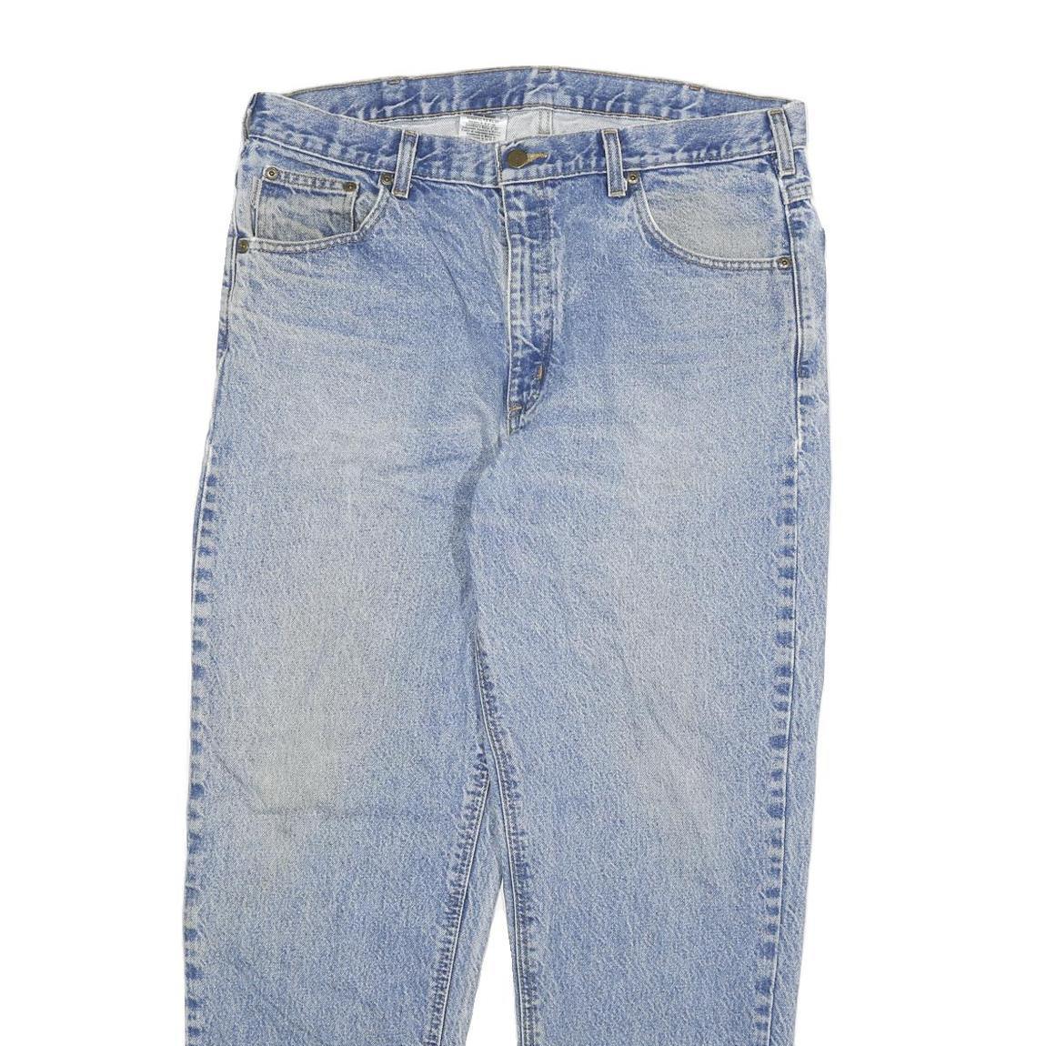 CARHARTT Mens Jeans Blue Relaxed Straight Denim Medium W38 L30 Workwear